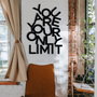 Wallity Limit - Escultura de pared de metal en negro